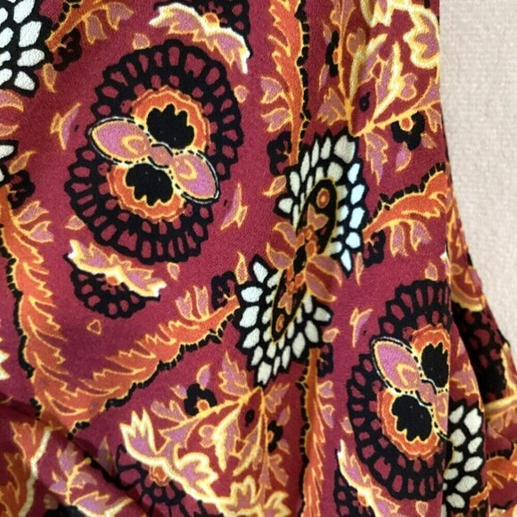 Xhilaration Jumpsuit Tribal Print Single Spaghetti Single Ruffle Sleeve Sz Small - Picture 9 of 10